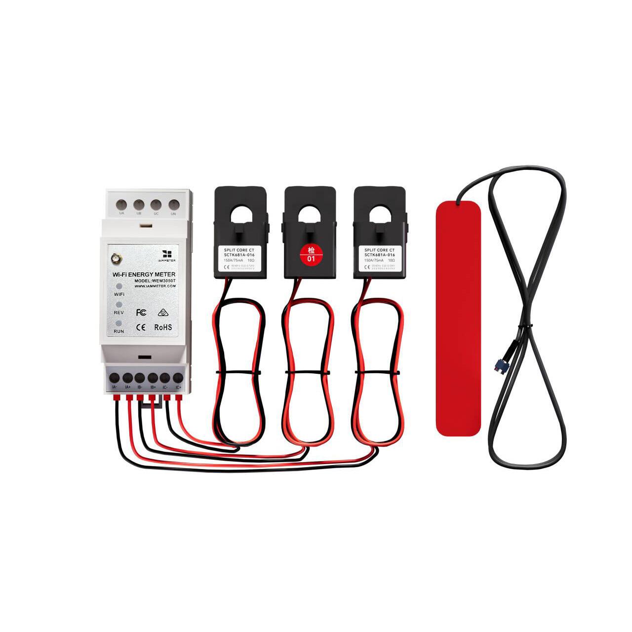 WEM3050T Bidirectional Three-Phase 150A Energy Meter