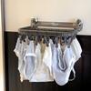 Faltbarer Saugnapf-Trockenständer Rotierender Babykleidung-Trockenständer Hängender Kleiderständer Badezimmer