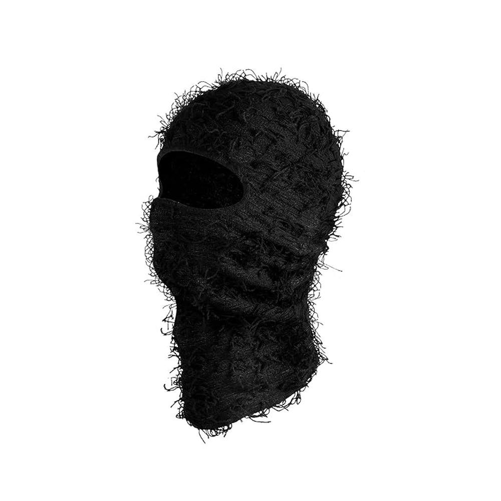 Balaklafa hat for men and women, funny acrylic knitted yarn head cover, outdoor skiing thermal mask