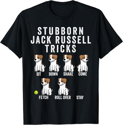 Maglietta Testardo Jack Russell Terrier Trucchi Regalo Cane T-Shirt Unisex