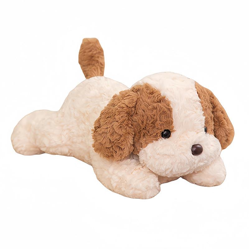 Delightful Dog Plush Soft Toy In Brown And Gray Perfect For Children And Toddlers