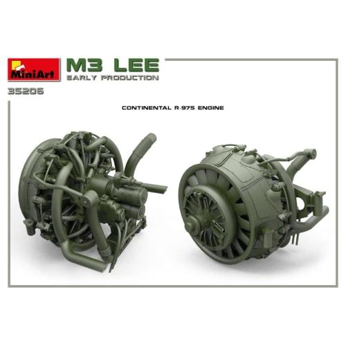 Miniart 1/35 Scale US Army M3 Lee Early Model with Full Interior (Interior Reproduction) Plastic Model Kit MA35206