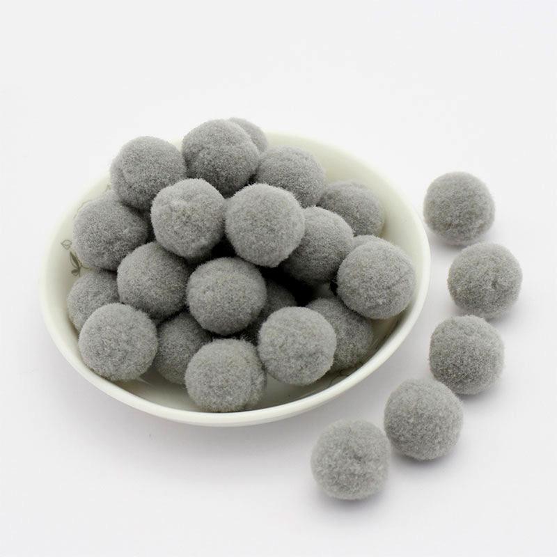 Colored Pompoms 81015202530Mm High Elasticity Soft Diy Pom Poms Fuzz Ball Pompom For Crafts Wedding Decor Kid Creative Toy