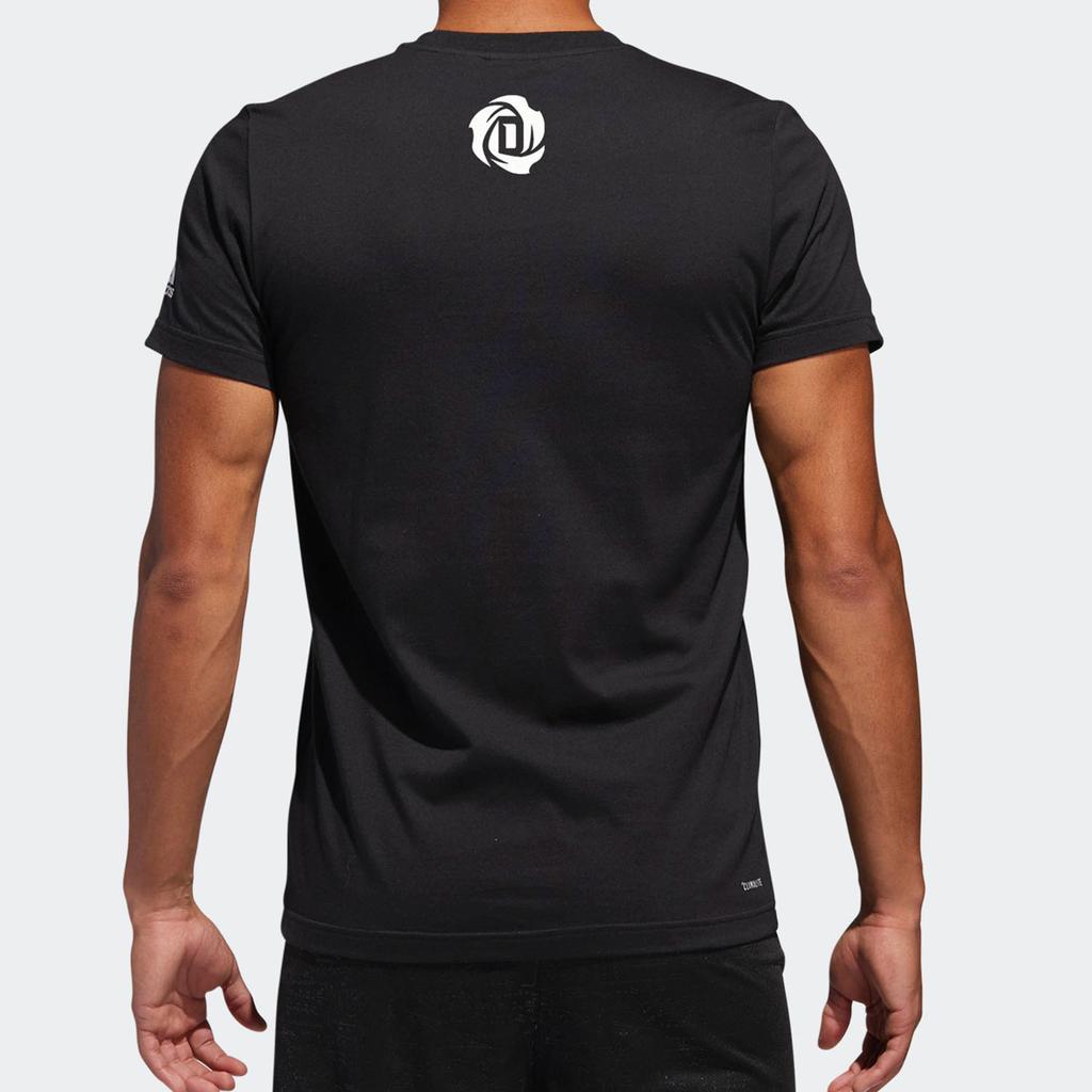 Adidas Printed Cartoon Pattern Round Neck Short Sleeve T-Shirt Men Tops Black DP9132