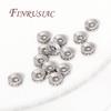 Brass With Zircon Round Wheel Beads 18K Gold Plated Rondelle Crystal Beads Loose Spacer Beads For DIY Beading Jewelry Making