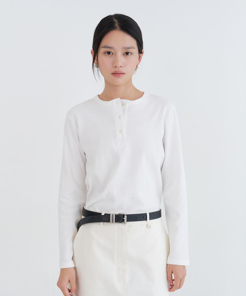 Loteu Waffle Button T-Shirt_2 Color