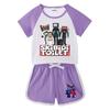 2026 Kids' Summer Clothing Set: Boys & Girls Short Sleeve T-shirt and Shorts, Casual Sports Two-Piece.