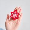 Christmas-themed Bag Charm Stylish Santa Claus Keychain Snowflake-shape Coin Purse Niche Design Headphone Bag New Versatile Gift