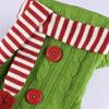 Christmas Knitted Scarf Socks Gift Bag Large Socks Decoration Gift Bag Christmas Tree Pendant Holiday Decoration Socks Gift Bag, 1pc