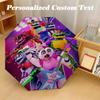 Windproof Folding Umbrella, 8‑Rib Auto Open Close Five Nights At Freddy’s Umbrella for Rain Sun Protection