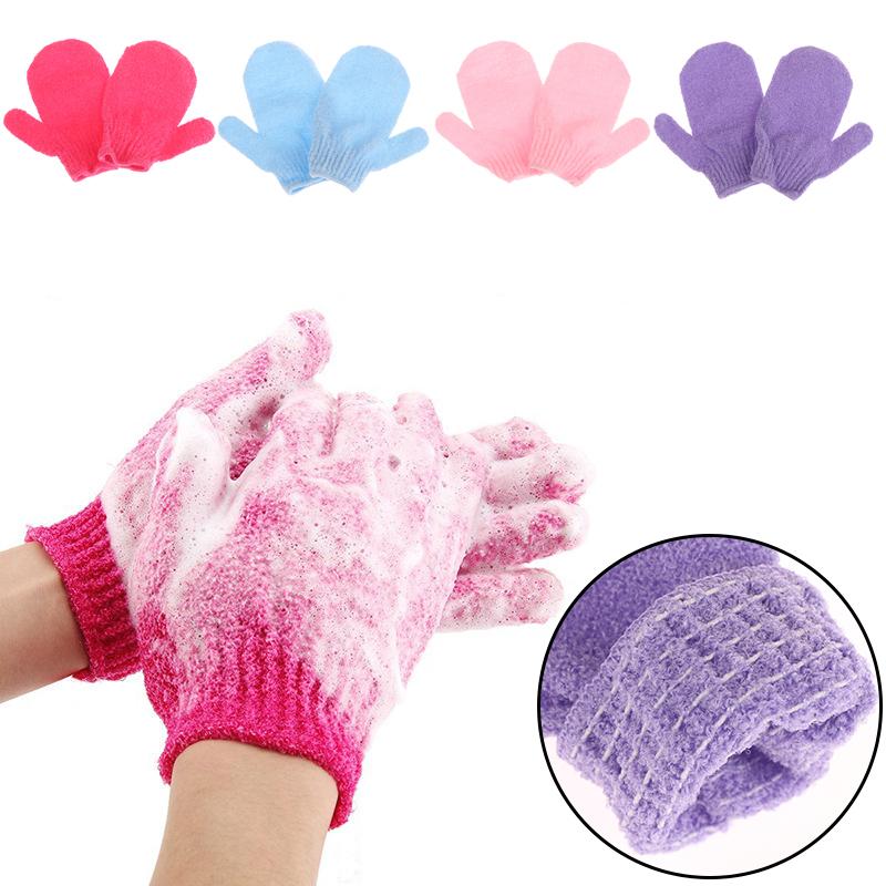 1 Paar Haushalts-Badehandschuhe Duschtuch Peeling Körperwäsche Schaumnetz Seifensäckchen Haushaltswaren Elastisches Abwischen Rücken Baden Reinigung