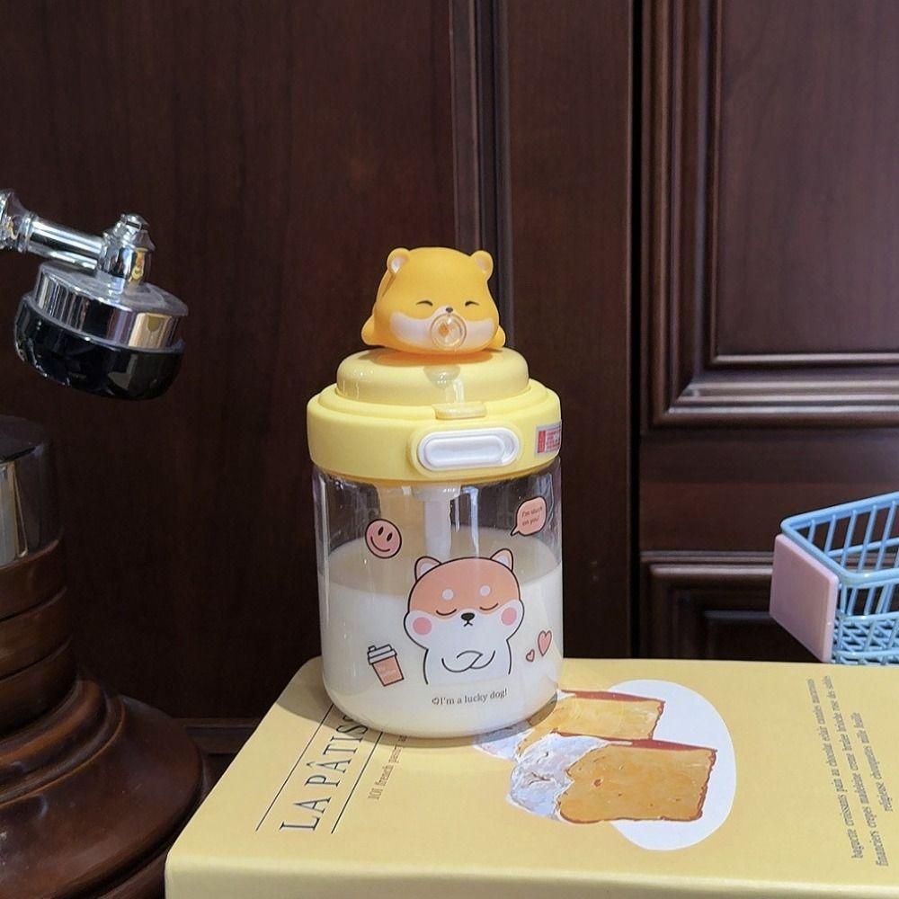 Cute Capybara Water Bottles Spit Bubble Sport Water Bottle Milk Cup Cartoon Plastic Cup  Summer