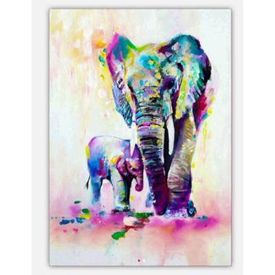 Diamond Painting Colorful Elephant Mosaic Embroidery Animal 3D Cross Stitch Crafts Decoration