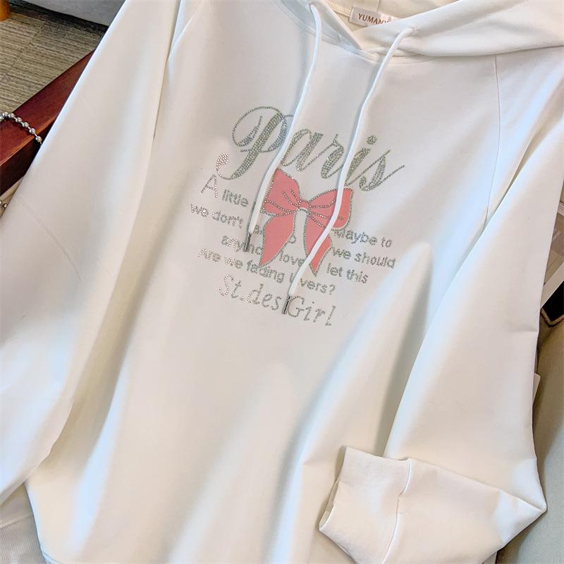 Plus Size Autumn Hooded Sweatshirt, Chest Circumference 150/160, Loose Fit for 200-350 Jin