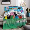 L-Les Barbapapa Decorative Blanket for Living Room Bedroom Decoration Bedspread On the Bed Fluffy Soft Blankets Boho Home Decor