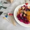 Pack Of 100 User Friendly Bamboos Skewers Camping Utensils For Cocktails Fruit Decorations Wedding Parties Supplies