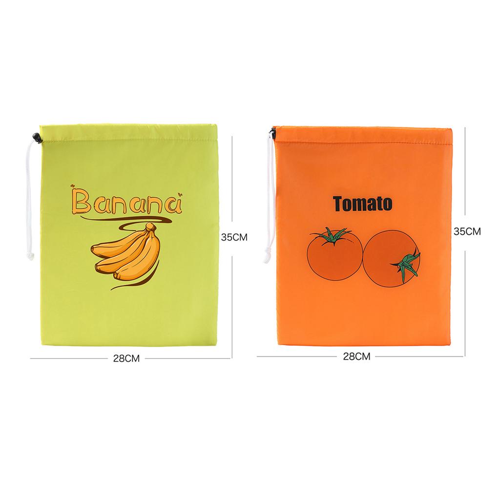 9Pcs 3 Color Reusable Food Storage Bags Bananas Lettuce Tomatoes 13.7x11inch Vegetable Fruit Keep Fresh Bags Aluminum Liner