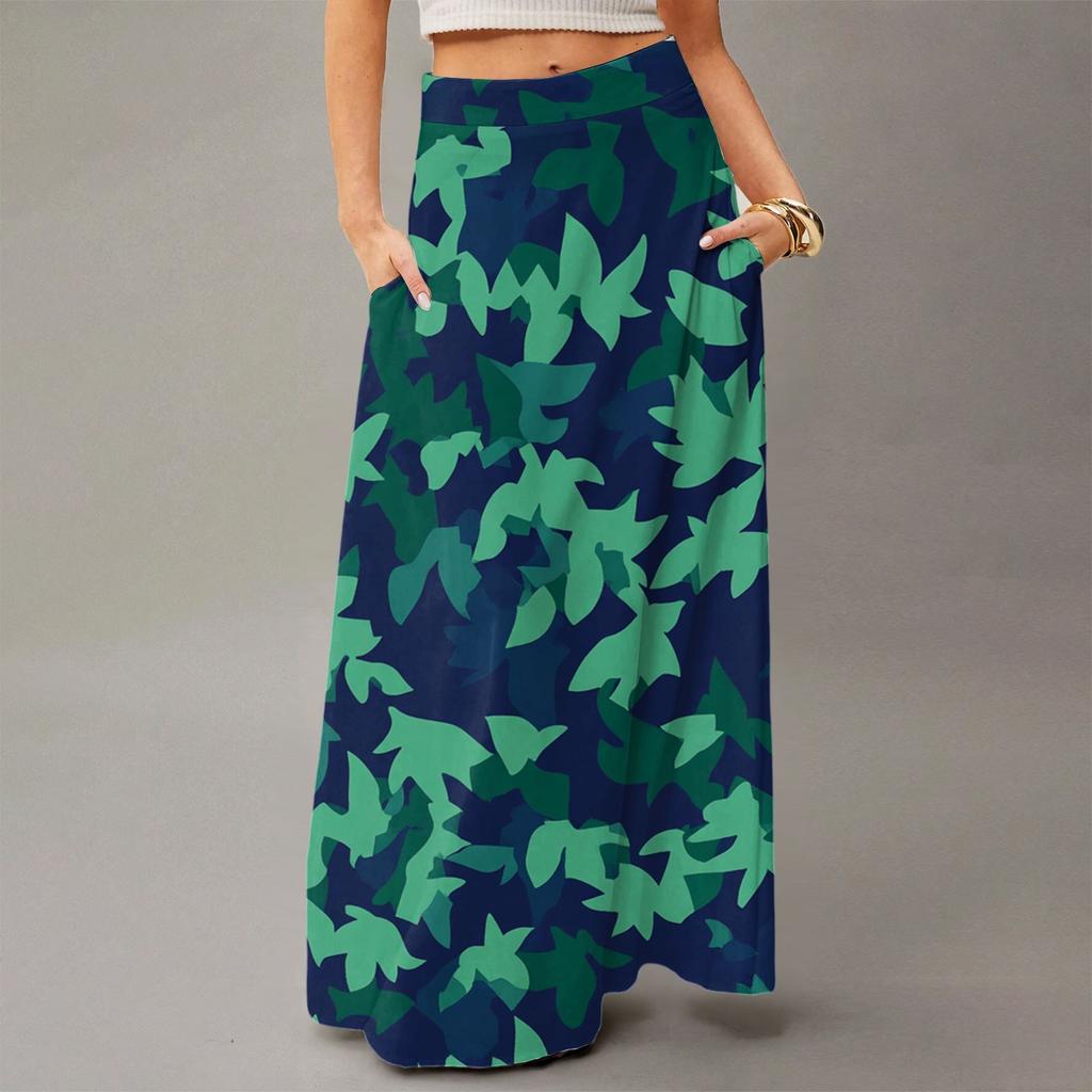 Women's Flowing Maxi Dress Regular Casual Summer Floral Print Bohemian  Skirt