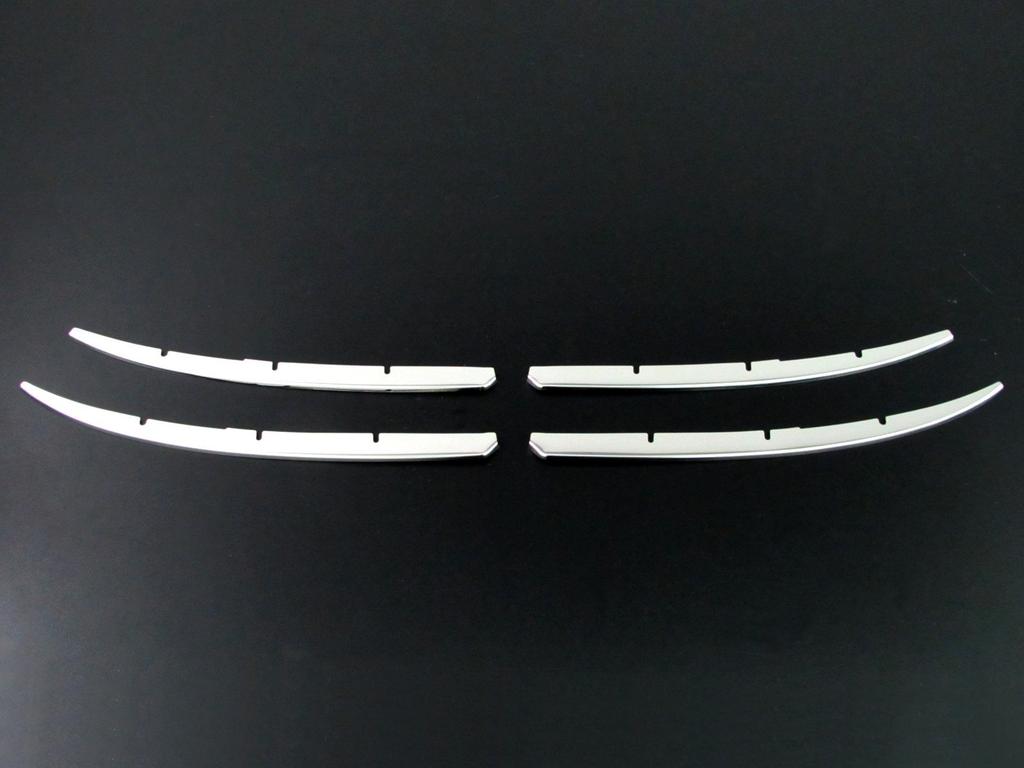 BRIGHTZ Finish Stainless Steel Plated Front Bumper Mould for Crown Hybrid GWS204 Crown Part Number Ultra-Mirror (4-Piece, D-Type) (Late Model)