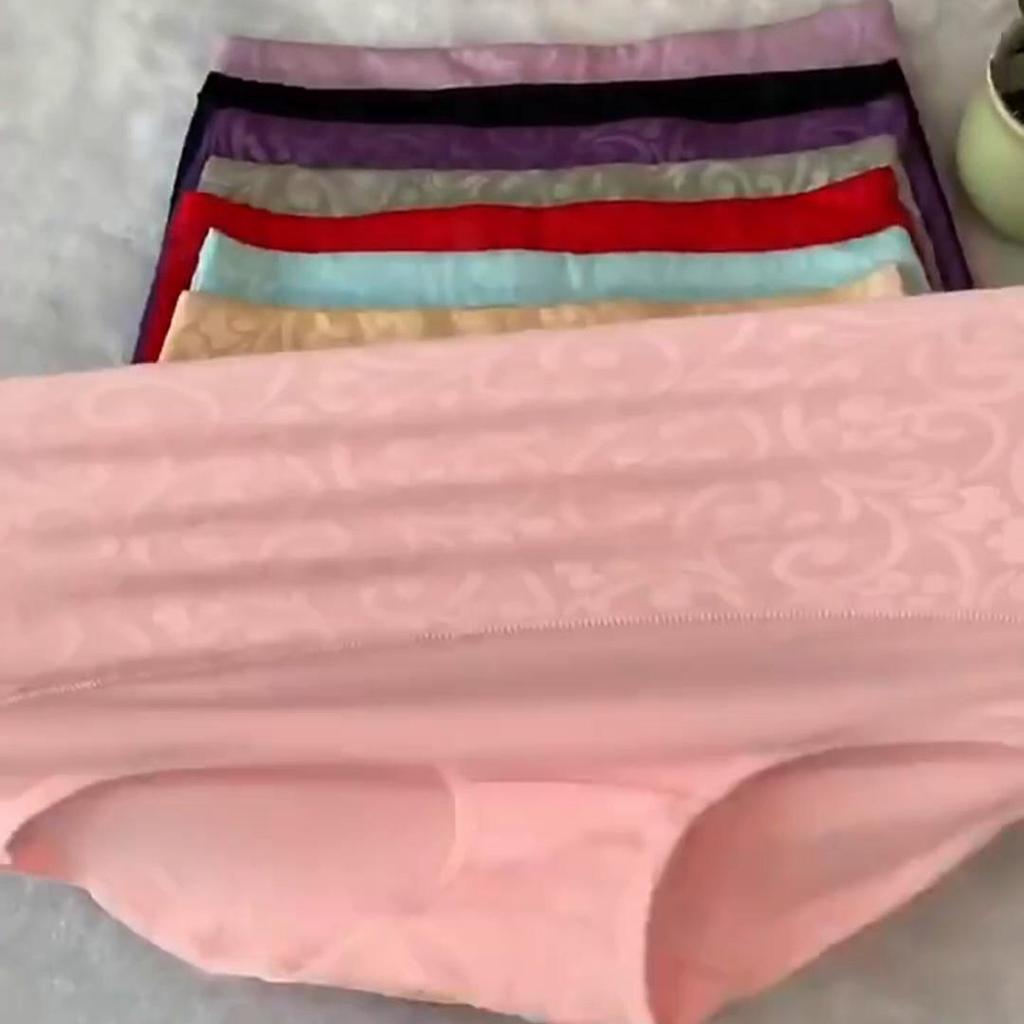 5pcs Women's Panties Pure Cotton Breathable High Waisted Panties Women's Plus Size Underwear