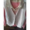 Elegant Women Fashion Short Blazer Vest Spring Autumn Work Wear