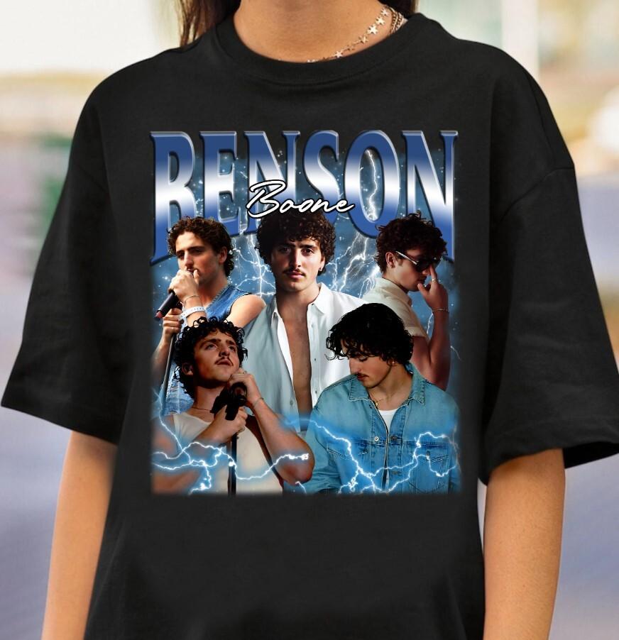 

Benson Boone Graphic T-Shirts Retro Benson Boone Shirt Unisex Gift For Fan Unisex T-Shirt XL