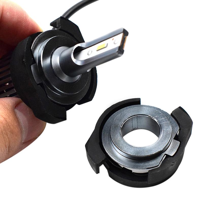 1Pair H7 Automobile Led Headlight Bulb Base Replacement Holder Adapter Retainer Cover For Alfa Romeo Vw Passat B6 Vw Magotan 09-10 Ford Kuga