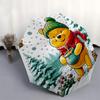 Winnie and Friends Themed Travel Umbrella-8 Ribs Automatic Opening and Closing, Portable Folding Design, Compact and Stylish Umbrella Suitab