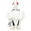 [COLORATA] Colorata Plüschmaskottchen - Japanisches Felsenhuhn (Wintergefieder) (Realistische Vogelkette enthalten) Niedlicher Vogel Schlüsselanhänger Puppe Geschenk