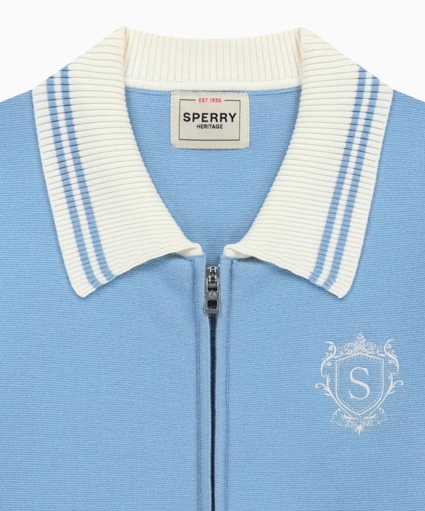 SPERRY Heritage Knit Zip-Up Jacket_Sky Blue [Sprn_0001]