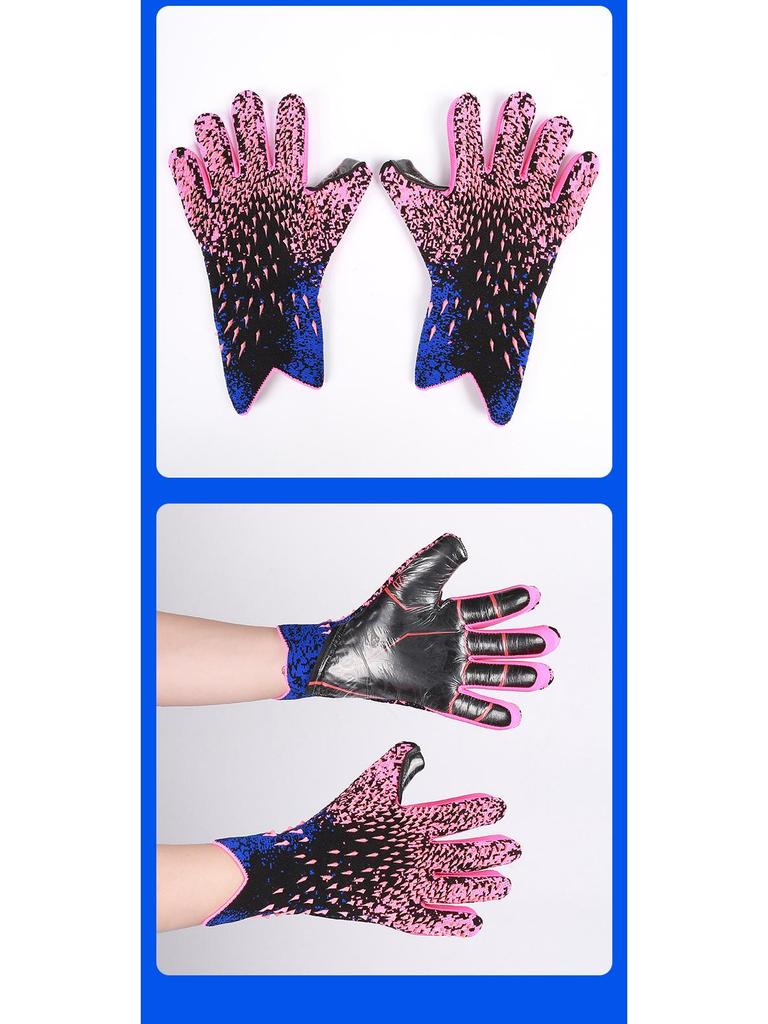 Professionelle Anti-Rutsch-Latex-Fußballtorwarthandschuhe für Erwachsene und Kinder mit Fingerschutz, Stoßdämpfung und verschleißfestem Trainingsdesign.