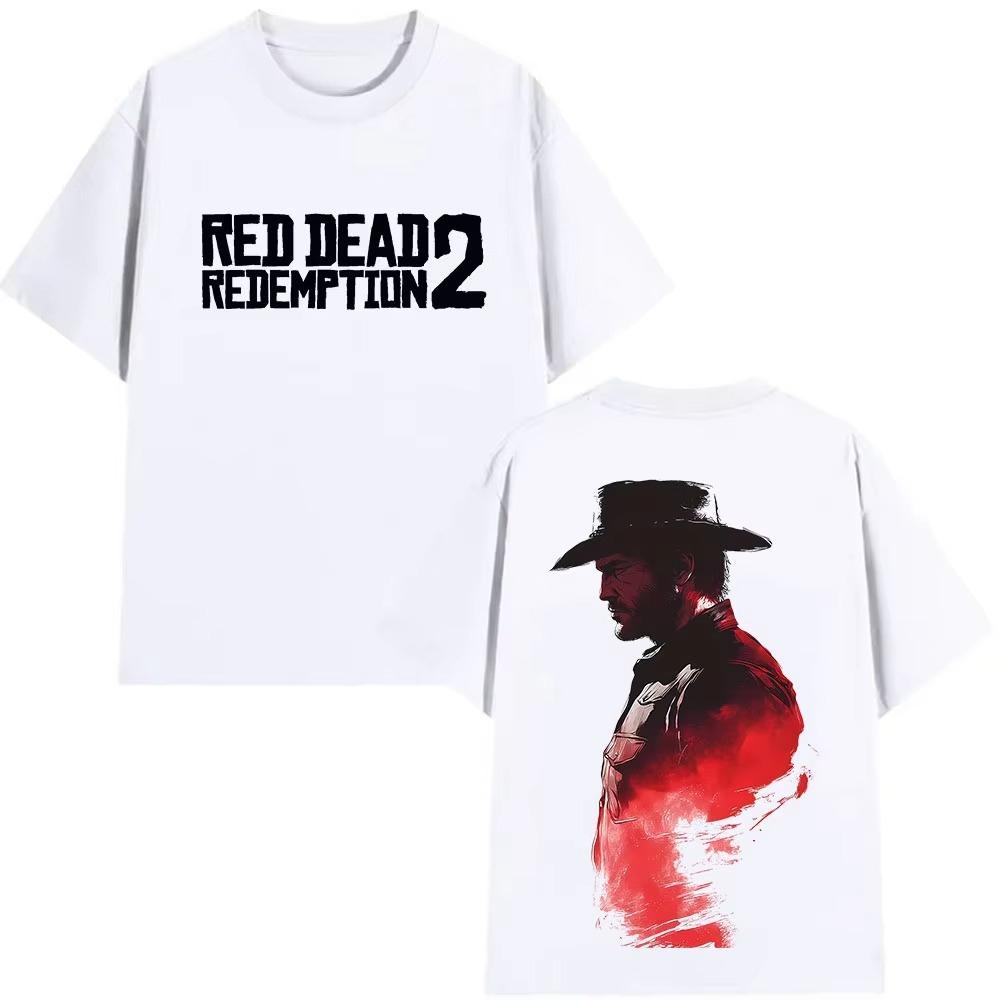The Great Wilderness Redemption 2 Printed Product Tshirt 2025 Summer Printed Pure Cotton Fashionable Casual Tshirt