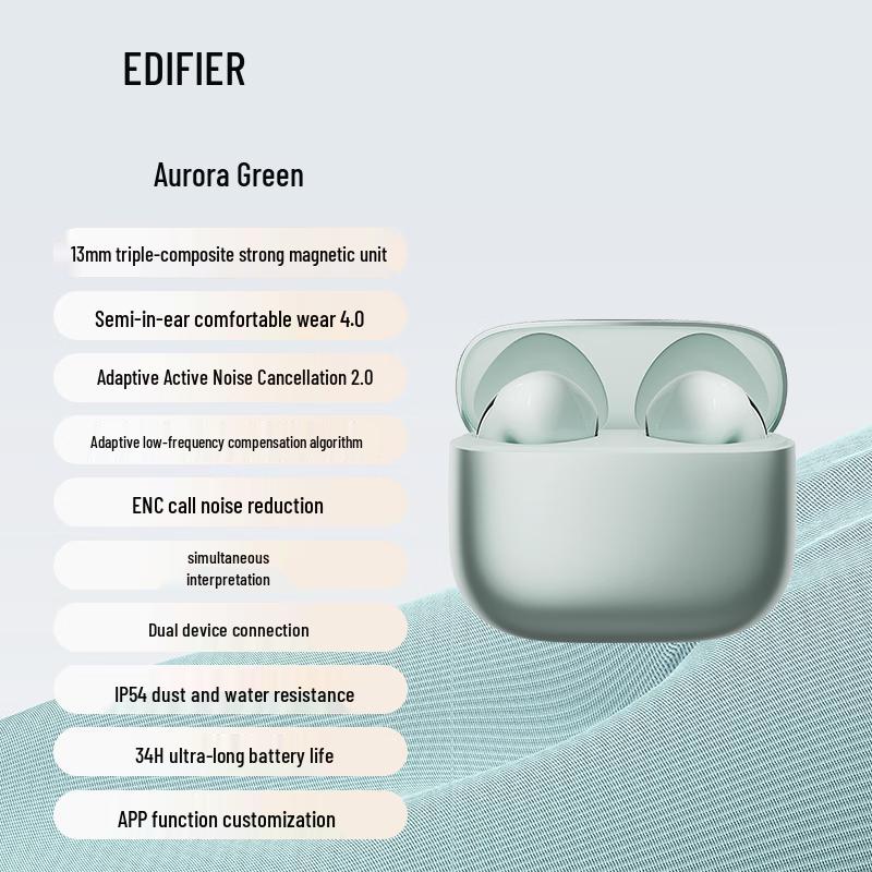 EDIFIER Lolli ANC Semi-in-Ear Bluetooth Earbuds