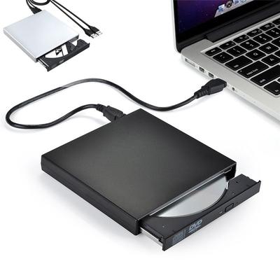 Unità ottica esterna DVD ROM USB 2.0 CD/DVD-ROM Lettore CD-RW Masterizzatore Lettore sottile Registratore Portatile per computer portatile Windows