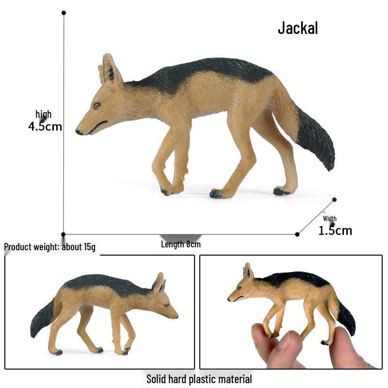 Cross-border Wild Animal Model: Prairie, Brown, Snow, Predator Wolves & Cub Educational Display Toy