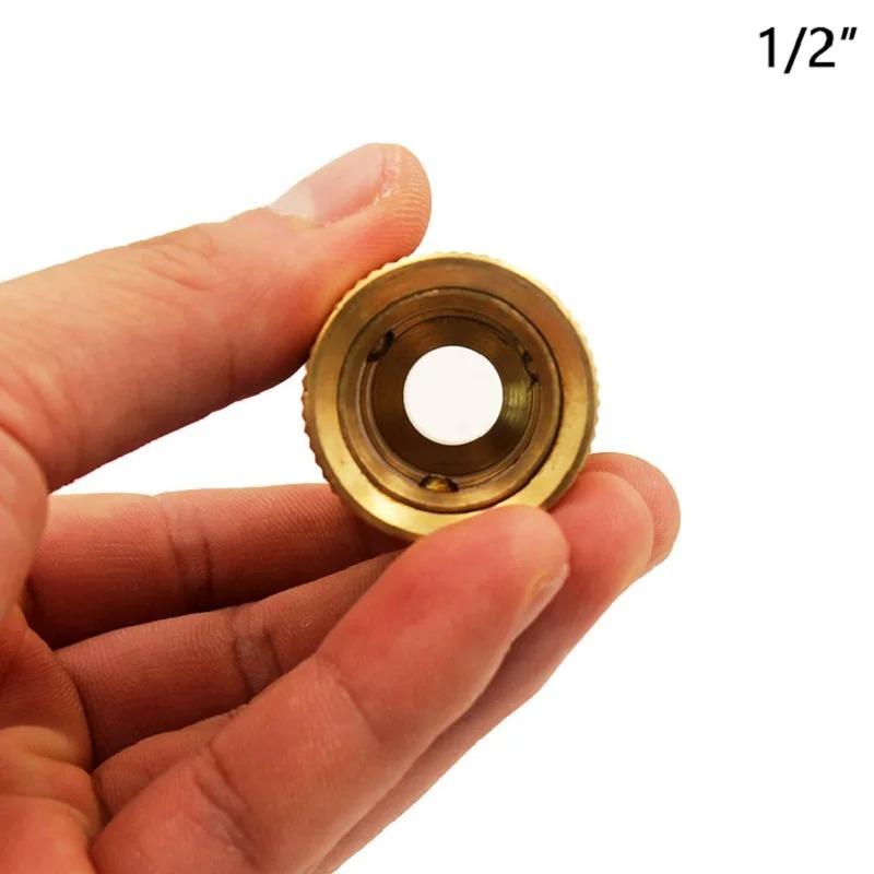 Brass Adjustable Spray Gun Quick Waterstop Connector Car Wash Water Gun Water Hose Nozzles for Garden Practical Tools