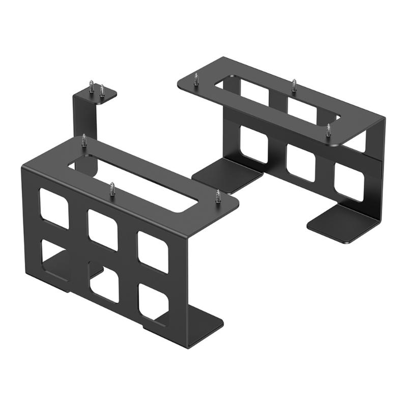 

Space Saving Aluminum Under Table Holder Perfect For Organizing Game Systems Player And Small Computers 1