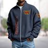 Plus Size NBA Team Hoodie 3D Print Loose Zip-Up Sports Sweatshirt