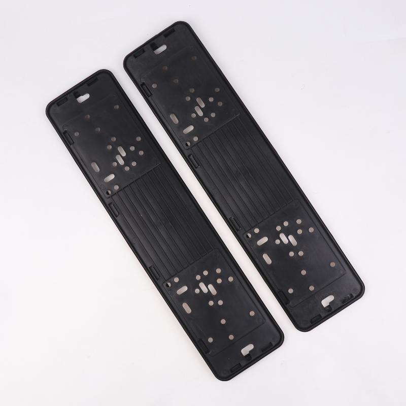 1Pcs Standard License Plate Stainless Steel Metal Frame Cover Ru Ua Eu Number Plate Holder Black License Plate Holder Mount