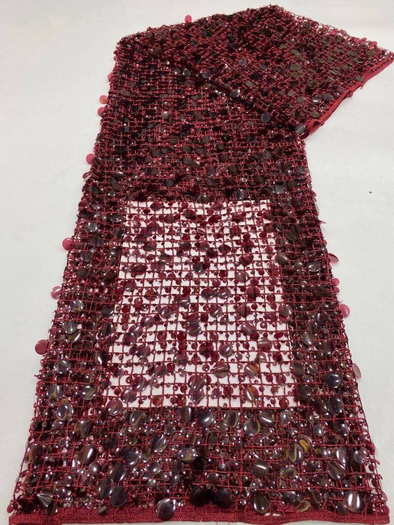 1/3Yard Square Hole Hollow Mesh Fabric Sequins White Black Fashion for DIY Sewing Stage Clothes, Skirts, Dresses Handmade Cloth