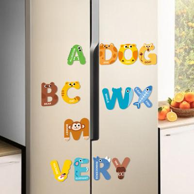 1 Set Lettere Numeri Magneti per Frigorifero Bambini Piccoli Animale Verdura Veicolo ABC Apprendimento Prescolare Magneti da Frigorifero Giocattolo Educativo