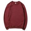 Unisex Fleece Sweatshirt Casual Sports Pullover Solid Color Long Sleeve Top Men Women