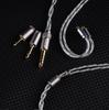 NICEHCK BlueLuna Earphone OFC Interchangeable HiFi Himalaya Included Replacement Metal DIY Interchangeable Cable, Silver-Plated Oxygen-Free Copper,
