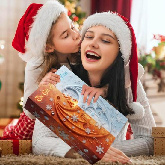 Drachen Adventskalender 2025 24-Tage Countdown-Box mit Acryl-Ornamenten Multifunktionale Dekoration im Wikinger-Stil