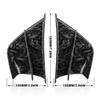 2x Race Motorcycle Side Wing Fairing Winglets Spoiler Air Deflector Marble Look