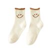 1-10Pair Smiley Face Snow Socks Thick Terry Loop Mid Calf for Winter Sports Home Comfort Moisture Wicking Warm Socks