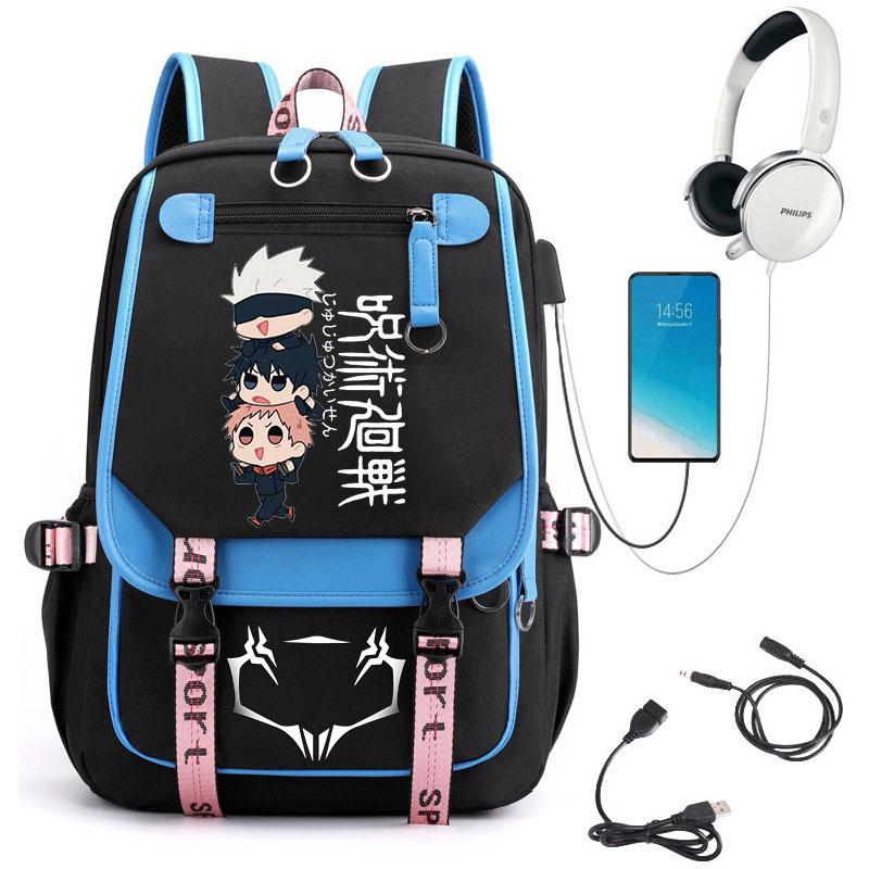 Popular Riman Peripheral Backpack Youth Student School Bag Usb Large Capacity Student Computer Bag