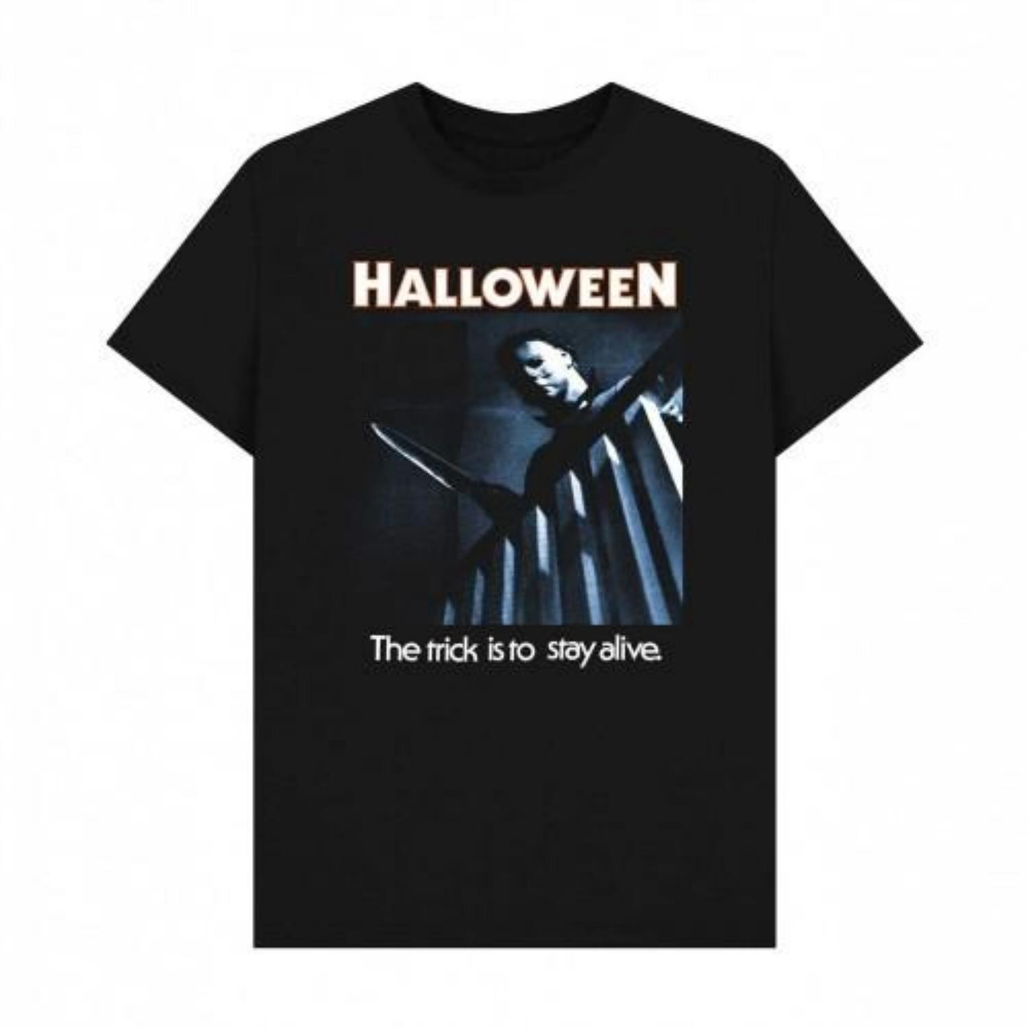 Halloween Unisex Adult Trick To Stay Alive Graphic T-Shirt XXXXL