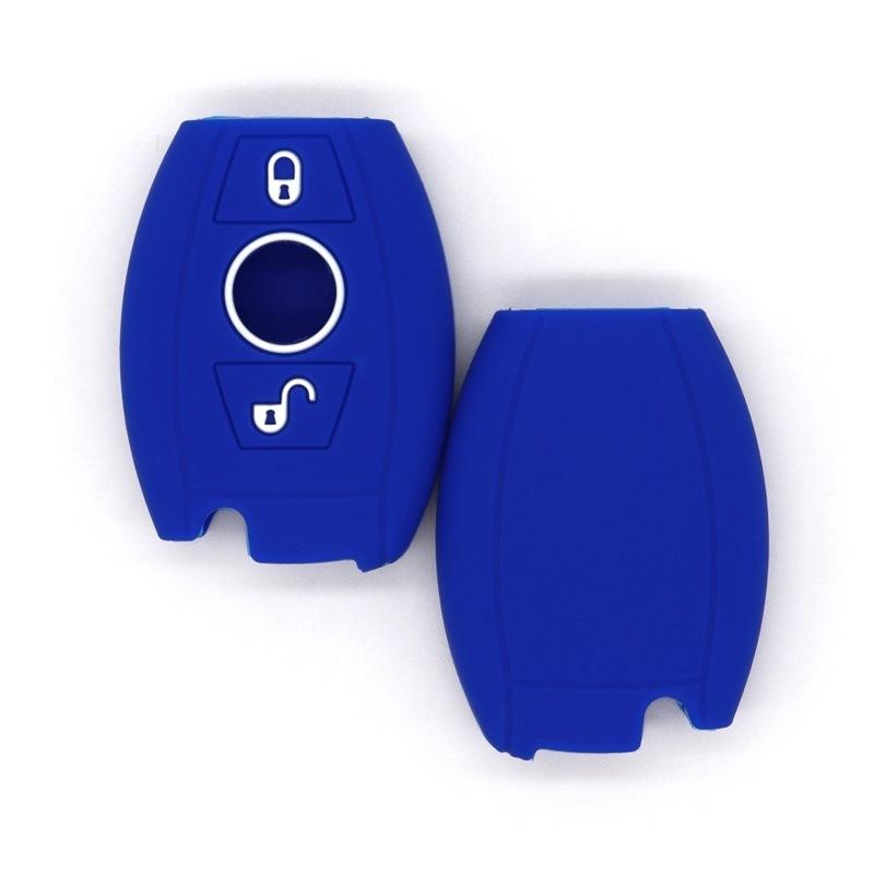 

Drop-proof key cover suitable for Mercedes-Benz A-Class A180, E-Class E300, C-Class C200, GLK, GLC silicone key bag темно-синього кольору