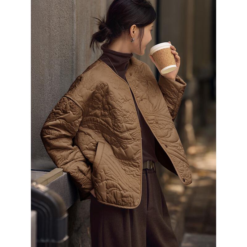 

XWI Women s Elegant Embroidered Padded Jacket XL